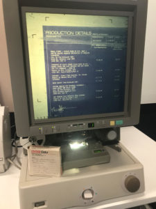 BBC Cymru Wales' Canon MS400 digital reader printer, with 16mm roll film images